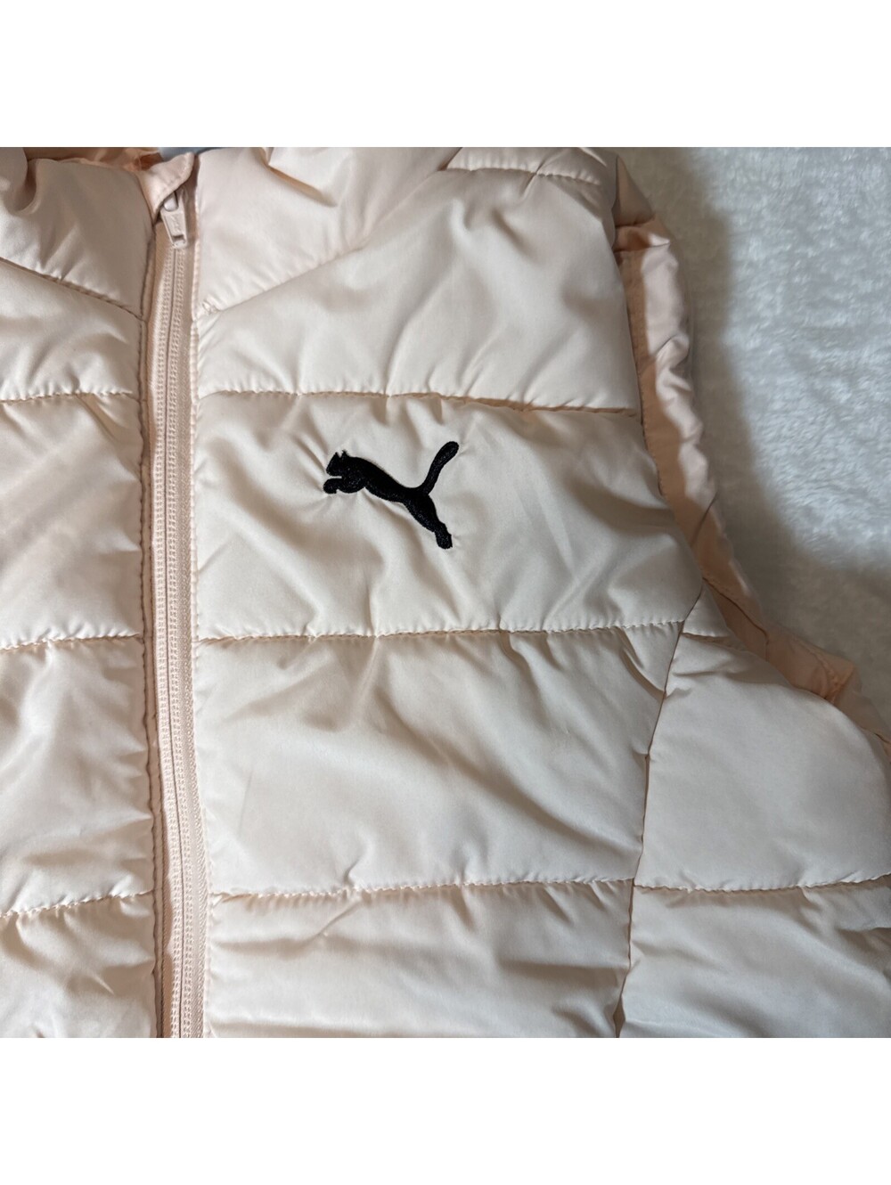 Puma Girl's Puffer Vest Size M 10-12  Pink (2155) - Picture 2 of 7
